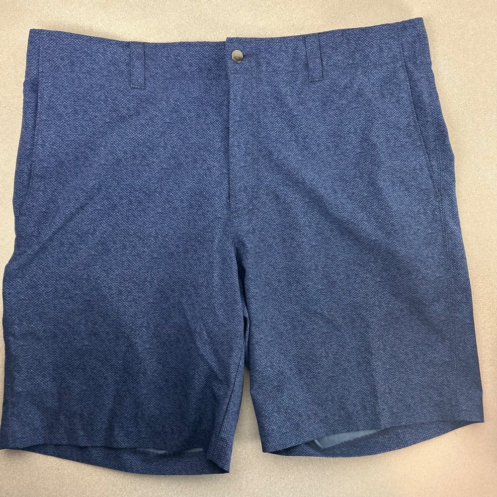 Callaway Golf Shorts Mens 38 Blue Micro Pattern Stretch Performance Activewear‎